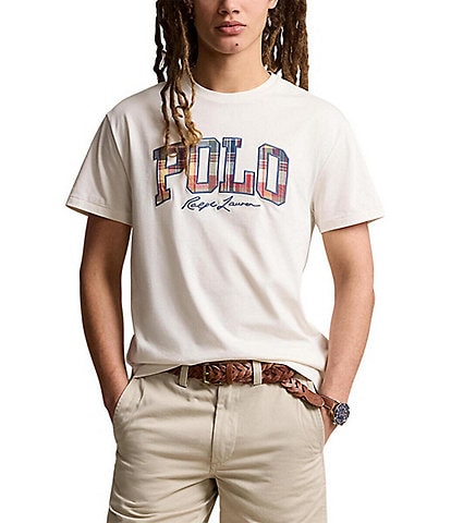 Polo Ralph Lauren Classic Fit Short Sleeve Plaid Logo Jersey T-Shirt