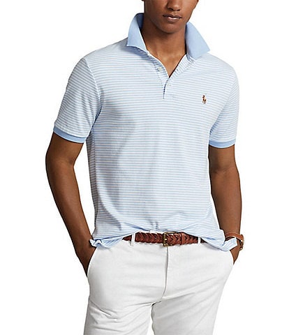 Multicoloured Jacquard-knit striped-cotton long sleeve T-shirt, Polo Ralph  Lauren
