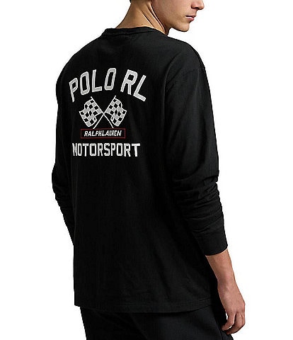 Polo Ralph Lauren Classic Fit Slub Jersey Graphic Long Sleeve T-Shirt