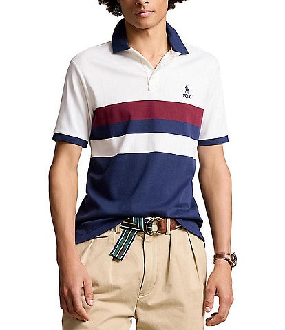 Polo Ralph Lauren Classic Fit Soft Cotton Color Block Short Sleeve Polo Shirt