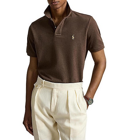 Polo Ralph Lauren Classic Fit Solid Cotton Mesh Polo Shirt