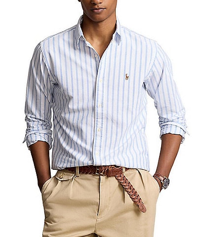 Polo Ralph Lauren Classic Fit Stripe Oxford Long Sleeve Woven Shirt