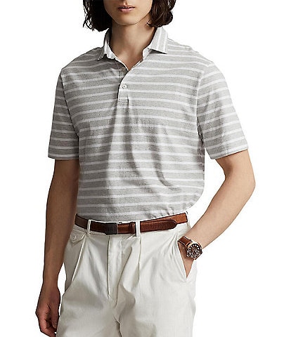 Polo Ralph Lauren Classic Fit Striped Jersey Short Sleeve Polo Shirt