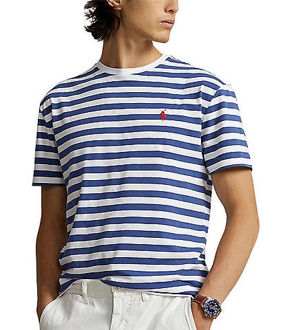 Polo Ralph Lauren Classic-Fit Striped Jersey Short-Sleeve T-Shirt