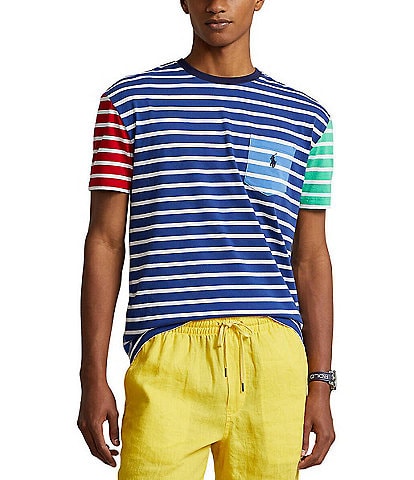 Polo Ralph Lauren Classic Fit Striped Jersey Short Sleeve T-Shirt