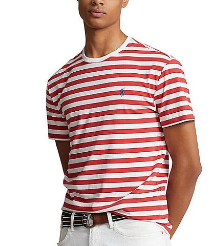 Polo Ralph Lauren Classic-Fit Striped Jersey Short-Sleeve T-Shirt