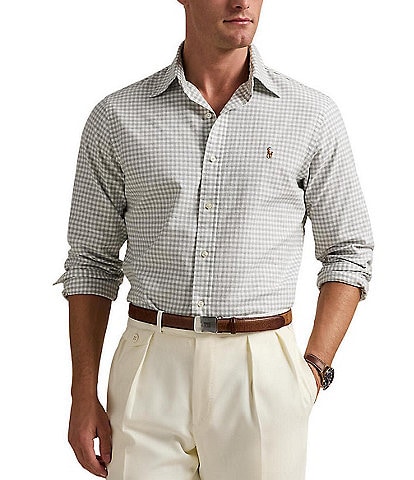 Polo Ralph Lauren Classic Fit Checked Oxford Long Sleeve Woven Shirt