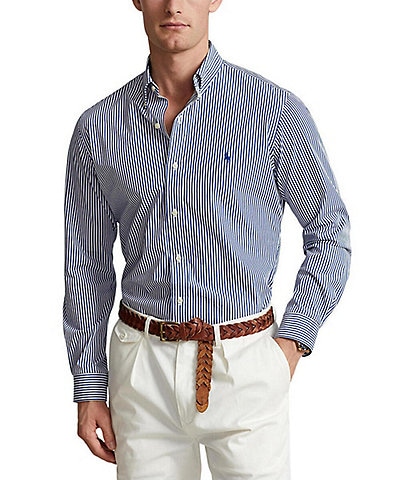 Polo Ralph Lauren Classic Fit Striped Stretch Poplin Shirt