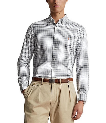 Polo Ralph Lauren Classic-Fit Tattersall Oxford Short Sleeve Woven Shirt