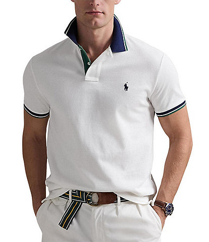 Polo Ralph Lauren Classic Fit Tipped Mesh Short Sleeve Polo Shirt