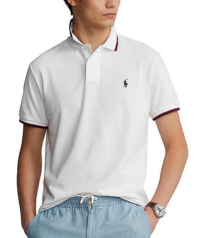 Polo Ralph Lauren Classic-Fit Tipped Mesh Short-Sleeve Polo Shirt