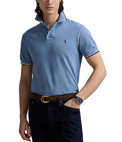 Polo Ralph Lauren Classic Fit Tipped Mesh Short Sleeve Polo Shirt