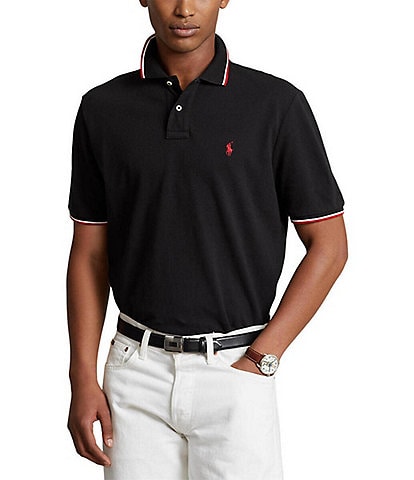 Polo Ralph Lauren Classic Fit Tipped Mesh Short Sleeve Polo Shirt