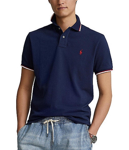 Polo Ralph Lauren Classic Fit Tipped Mesh Short Sleeve Polo Shirt