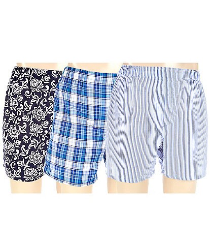 Polo Ralph Lauren Classic Fit Woven Boxers 3-Pack