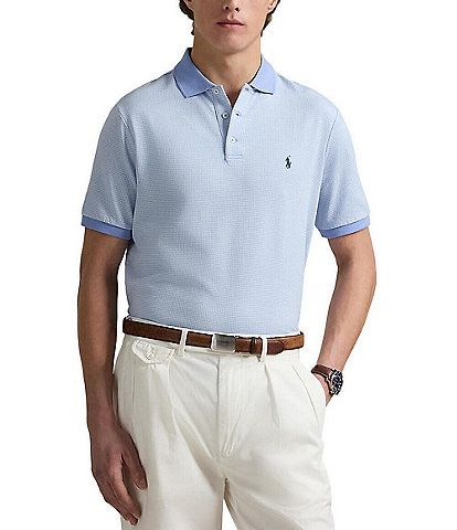 Polo Ralph Lauren Classic Houndstooth Jersey Short Sleeve Polo Shirt