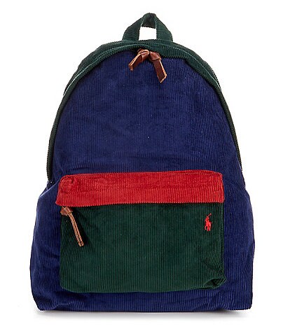 Polo Ralph Lauren Color Block Corduroy Backpack