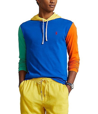 Polo Ralph Lauren Color Block Long Sleeve Hoodie T-Shirt