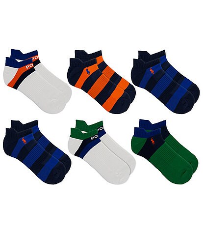 Polo Ralph Lauren Colorblock Low-Cut Socks 6-Pack