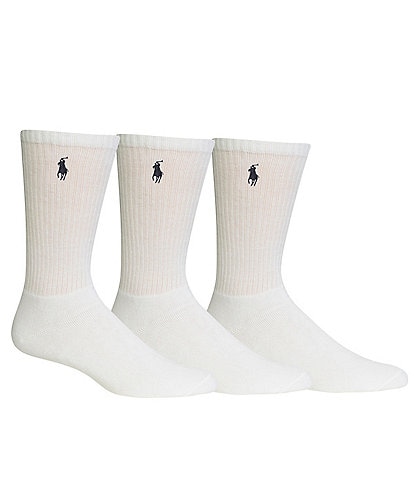 Polo Ralph Lauren Cotton Blend Crew Socks 3-Pack