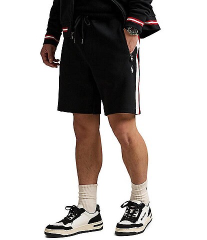 Polo Ralph Lauren Racing Stripe Double-Knit 7.5" Inseam Shorts