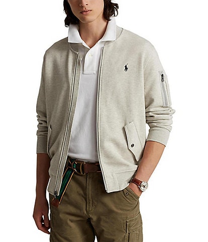 Polo Ralph Lauren Double-Knit Full-Zip Bomber Jacket