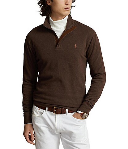Polo Ralph Lauren Double-Knit Quarter-Zip Pullover