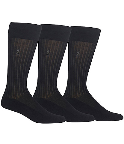 Polo Ralph Lauren Micro-Cushioning Dress Socks 3-Pack