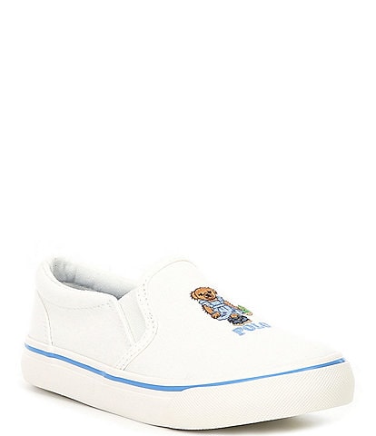Polo Ralph Lauren Girls' Keaton Strawberry Bear Slip-On Sneakers (Infant)