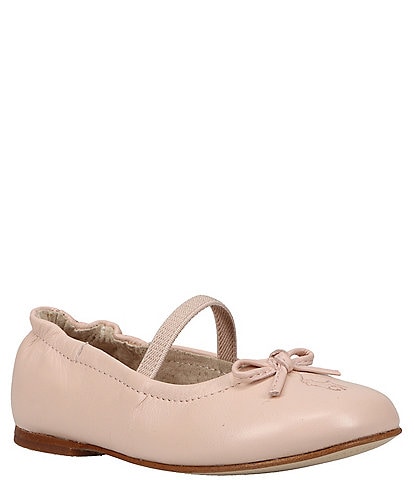 Polo Ralph Lauren Girls' Pony Bow Leather Ballet Flats (Toddler)