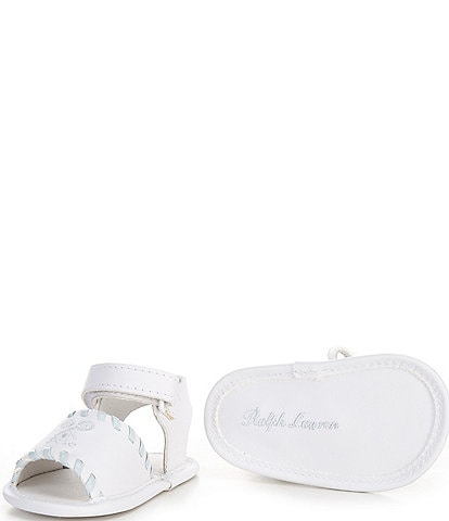 Polo Ralph Lauren Girls' Tennis Sandal Crib Shoes (Infant)