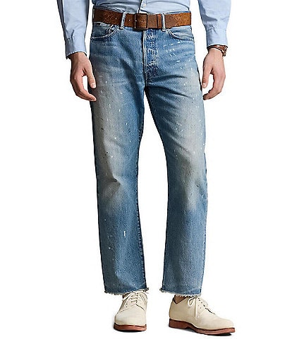 Polo Ralph Lauren Heritage Straight Fit Distressed Jeans