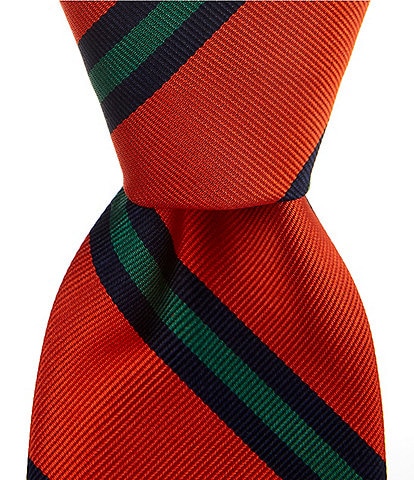 Polo Ralph Lauren Heritage Striped 3.5" Silk Repp Tie