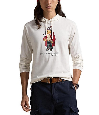 Polo Ralph Lauren Holiday Bear Long Sleeve Hoodie T-Shirt