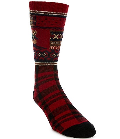 Polo Ralph Lauren Holiday Patchwork Single Crew Socks
