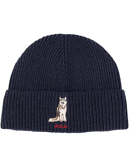 Polo Ralph Lauren Husky Dog Beanie