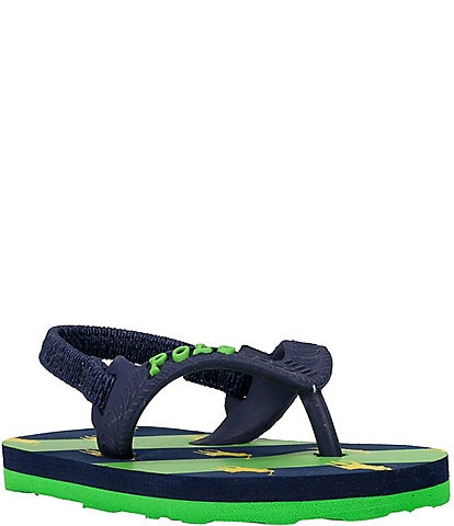 Polo Ralph Lauren Kids' Amino Stripe Flip Flop Crib Shoes (Infant)