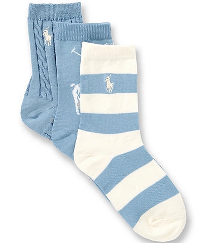 Polo Ralph Lauren Kids Candy Shop Multi 3-Pack Socks