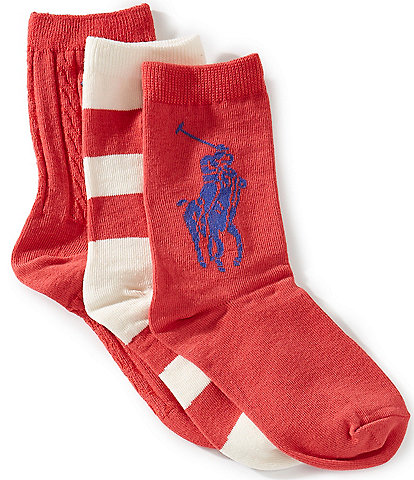Polo Ralph Lauren Kids Candy Shop Multi 3-Pack Socks