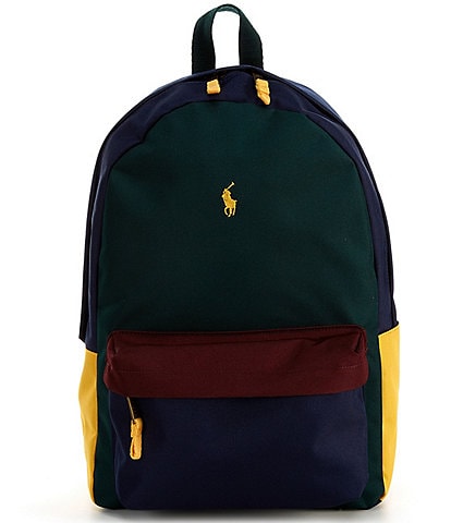 Polo Ralph Lauren Kids Color Blocked Large Backpack