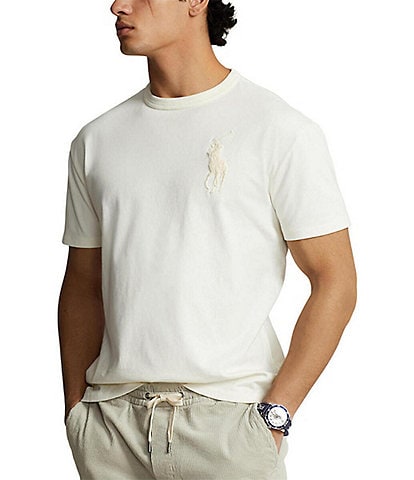 Polo Ralph Lauren Knit Jersey Classic Fit Big Pony Jersey Crew Neck Short Sleeve T-Shirt