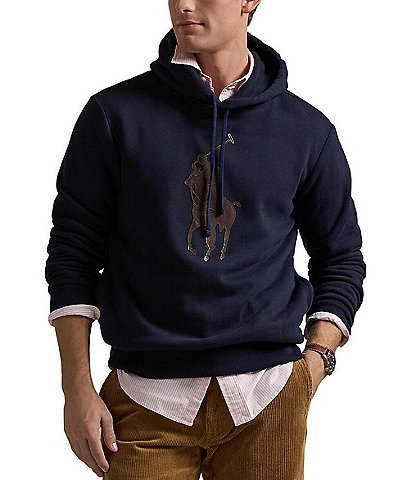 Polo Ralph Lauren Leather Pony Fleece Hoodie