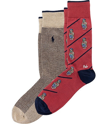 Polo Ralph Lauren Litchfield Mini Bear Socks 2-Pack