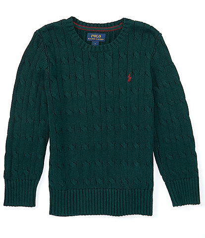 Polo Ralph Lauren Little Boys 2T-7 Long Sleeve Cable Cotton-Knit Sweater