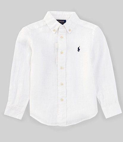 Polo Ralph Lauren Little Boys Long Sleeve Linen Shirt