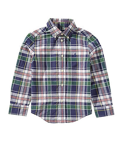 Polo Ralph Lauren Little Boys 2T-7 Long-Sleeve Madras Plaid Woven Shirt