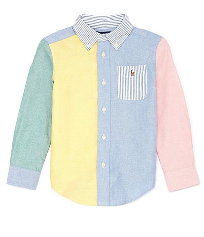 Polo Ralph Lauren Little Boys 2T-7 Long Sleeve Oxford Fun Shirt