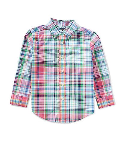 Polo Ralph Lauren Little Boys 2T-7 Long-Sleeve Plaid Poplin Shirt