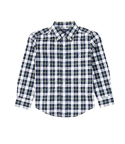 Polo Ralph Lauren Little Boys 2T-7 Long Sleeve Plaid Poplin Shirt