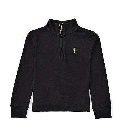 Polo Ralph Lauren Little Boys 2T-7 Long Sleeve Quarter-Zip Interlock Pullover